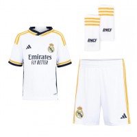 Camiseta Real Madrid Eder Militao #3 Primera Equipación para niños 2023-24 manga corta (+ pantalones cortos)
